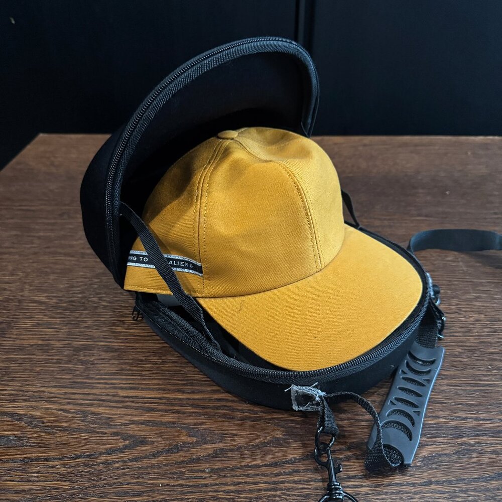 Rick Owens cap SS19 'I'm praying to the aliens' Topaz